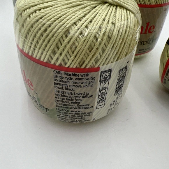 NEW! Royal Silkessence Microfiber 100% Acrylic Color light Yellow Green 4 Pack - Picture 6 of 8